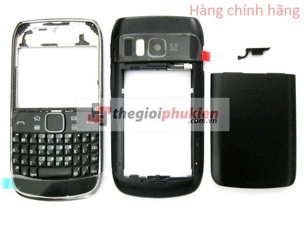 Vỏ Nokia E6-00 Đen Công ty Full bộ